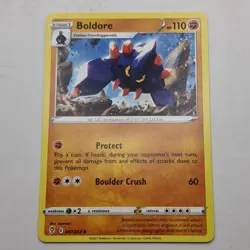 Boldore Pokemon Card 087/203 Evolving Skies 2021 Stage 1 Uncommon Fighting - Image 1