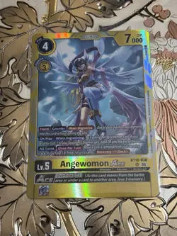 Digimon Card Game Angewomon Ace Exceed Apocalypse BT15-038 SR LP - Image 1