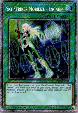 Sky Striker Mobilize - Engage! RA03-EN269 Platinum Secret Rare Yu-Gi-Oh! Card NM - Image 1
