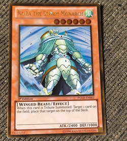 Yu-Gi-Oh! TCG Raiza the Storm Monarch PGLD-EN062 Gold Rare EN 1st Ed - Image 1