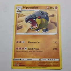 Hippowdon Pokemon Card 085/203 Evolving Skies 2021 Stage 1 Uncommon Fighting - Image 1