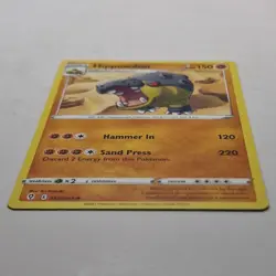 Hippowdon Pokemon Card 085/203 Evolving Skies 2021 Stage 1 Uncommon Fighting - Image 2