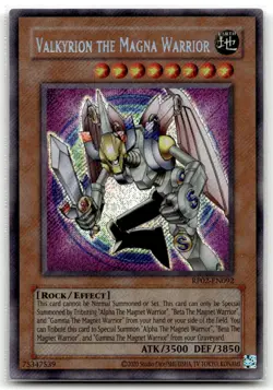 Valkyrion the Magna Warrior RP02-EN092 Unlimited Secret Rare Yu-Gi-Oh TCG NM - Image 1