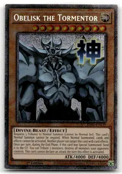 Obelisk the Tormentor (Starlight Rare) RA05-EN129 1st Edition Yu-Gi-Oh TCG NM - Image 1