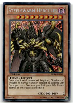 Steelswarm Hercules HA06-EN017 1st Edition Secret Rare Yu-Gi-Oh TCG HP - Image 1