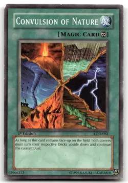 Convulsion of Nature LOD-084 1st Edition Common Yu-Gi-Oh TCG HP - Image 1