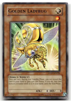 Golden Ladybug LODT-EN036 Unlimited Rare Yu-Gi-Oh TCG MP - Image 1