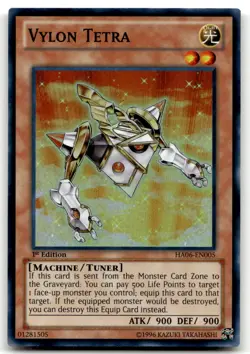 Vylon Tetra HA06-EN005 1st Edition Super Rare Yu-Gi-Oh TCG MP - Image 1