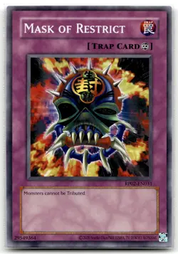 Mask of Restrict RP02-EN031 Unlimited Common Yu-Gi-Oh TCG NM - Image 1