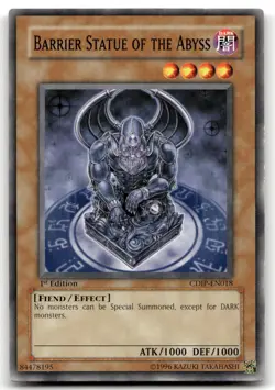 Barrier Statue of the Abyss CDIP-EN018 1st Edition Common Yu-Gi-Oh TCG LP - Image 1