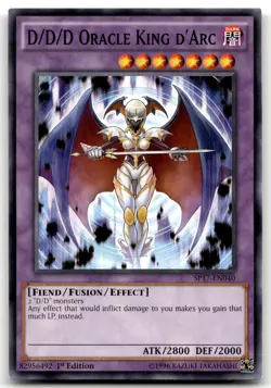 D/D/D Oracle King d'Arc SP17-EN040 1st Edition Common Yu-Gi-Oh TCG MP - Image 1