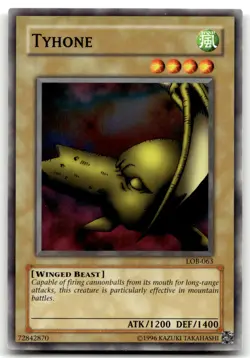 Tyhone LOB-063 Unlimited Common Yu-Gi-Oh TCG LP - Image 1
