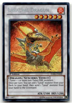 Lavalval Dragun HA06-EN048 1st Edition Secret Rare Yu-Gi-Oh TCG LP - Image 1