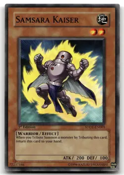 Samsara Kaiser SDDE-EN003 1st Edition Common Yu-Gi-Oh TCG LP - Image 1