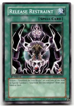Release Restraint SD5-EN032 1st Edition Common Yu-Gi-Oh TCG LP - Image 1