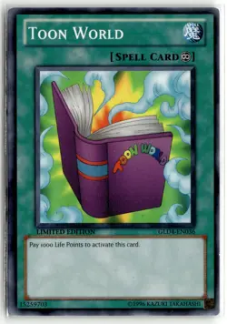 Toon World GLD4-EN036 Limited Common Yu-Gi-Oh TCG LP - Image 1