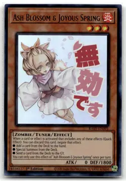 Ash Blossom & Joyous Spring RA05-EN091 1st Edition Ultra Rare Yu-Gi-Oh TCG NM - Image 1