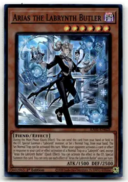 Arias the Labrynth Butler RA05-EN028 1st Edition Super Rare Yu-Gi-Oh TCG NM - Image 1