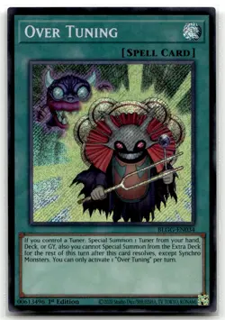 Over Tuning BLGG-EN034 1st Edition Secret Rare Yu-Gi-Oh TCG NM - Image 1
