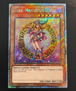 Yugioh Dark Magician Girl (2022 Tin Art) - RA03-EN123 - Platinum Secret Rare NM - Image 1