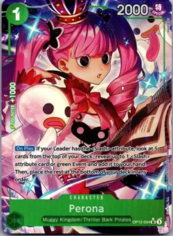 Perona (Alternate Art) OP12-034 Legacy of the Master Foil One Piece NM A13 - Image 1