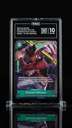 Dracule Mihawk (Illustration Box Vol.4) ST12-003 One Piece Foil Promo TAG 10 - Image 1