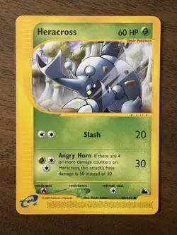 Pokemon TCG Heracross Skyridge 64/144 Regular Card - Image 1