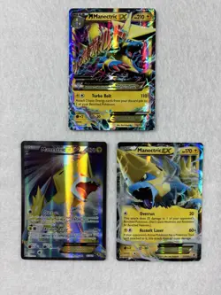 Pokemon EX Card Lot M Manectric EX Full Art Manectric EX XY Phantom Forces 3 - Image 1
