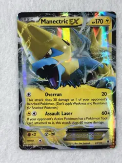 Pokemon EX Card Lot M Manectric EX Full Art Manectric EX XY Phantom Forces 3 - Image 5
