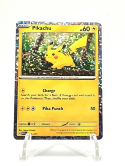 Pikachu New 2024 McDonalds Happy Meal Holo Pokemon Dragon Discovery Card 002/015 - Image 1