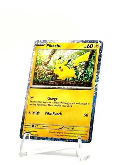 Pikachu New 2024 McDonalds Happy Meal Holo Pokemon Dragon Discovery Card 002/015 - Image 2
