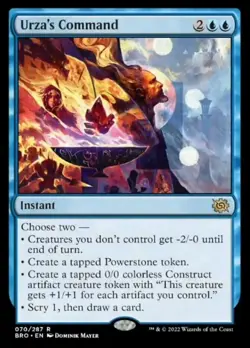 NM-Mint, English MTG Regular Urza's Command The Brothers' War Magic the Gatherin - Image 1