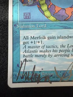 Magic the Gathering Lord of Atlantis Autograph Memorabilia/Rare See Pictures - Image 5