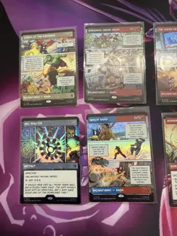 MTG Marvel Super Heroes Showcase Comic Panel LOT of 8 ALL FOIL - Image 2