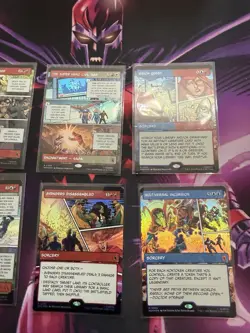 MTG Marvel Super Heroes Showcase Comic Panel LOT of 8 ALL FOIL - Image 3