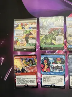 MTG Marvel Super Heroes Showcase Comic Panel LOT of 10 ALL NON-FOIL - Image 2