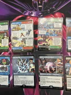 MTG Marvel Super Heroes Showcase Comic Panel LOT of 10 ALL NON-FOIL - Image 3