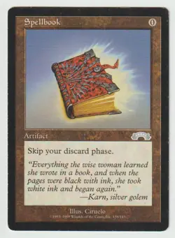Magic the Gathering MTG Exodus Spellbook Artifact Uncommon LP - Image 1