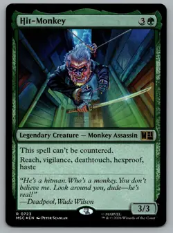 Hit-Monkey 723 Rare Commander: Marvel Super Heroes Magic: The Gathering Foil NM - Image 1