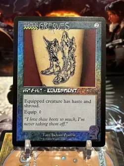 Lightning Greaves (1662) ✨FOIL✨ [Secret Lair Brain Dead] MTG - Image 1