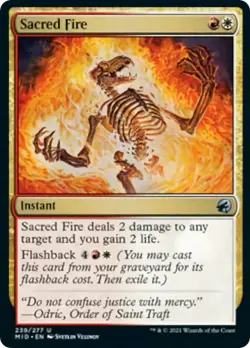 NM - Sacred Fire [MID - 239] Innistrad: Midnight Hunt - Image 1