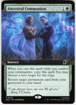 MAGIC MTG ANCESTRAL COMMUNION (EXTENDED ART) 376 COMMANDER: MARVEL SUPER HEROES - Image 1