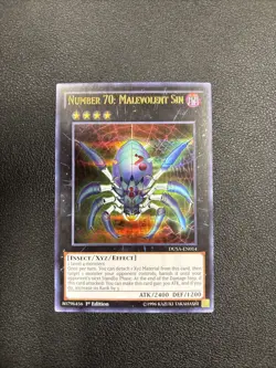 Yu-Gi-Oh! Number 70: Malevolent Sin DUSA-EN014 Ultra Rare 1st Edition A6 - Image 1