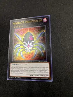 Yu-Gi-Oh! Number 70: Malevolent Sin DUSA-EN014 Ultra Rare 1st Edition A6 - Image 3