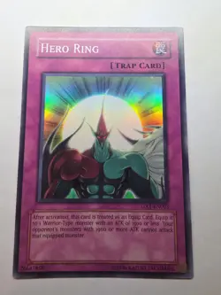 Hero Ring GX1-EN003 Yugioh TCG Unlimited Super Rare LP - Image 1