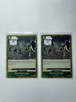 2x Electrical Luna OP08-036 Rare Two Legends One Piece Near Mint - Image 1