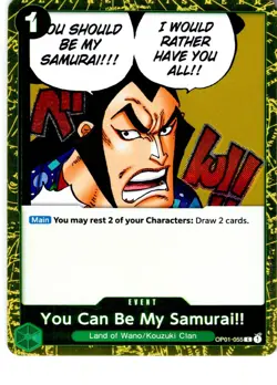 Set Of 4 You Can Be My Samurai Pirate Foil OP01-055 Premium Booster OP LP - Image 1