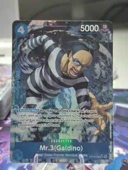 One Piece The Time of Battle Mr.3(Galdino) Alt Art OP16-056 NM english - Image 1