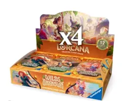Disney Lorcana Wilds Unknown Booster Box Case | SEALED CASE | 4x Booster Boxes - Image 3