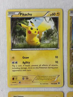 Vintage Pikachu 9 Card Lot - Pokemon Base Set/2, Gym Heroes, Evolving Skies, XY - Image 2